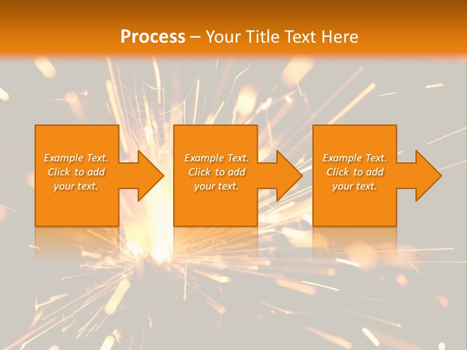 Yellow Sparkler PowerPoint Template