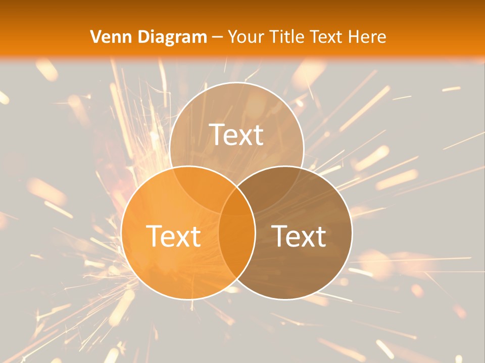 Yellow Sparkler PowerPoint Template