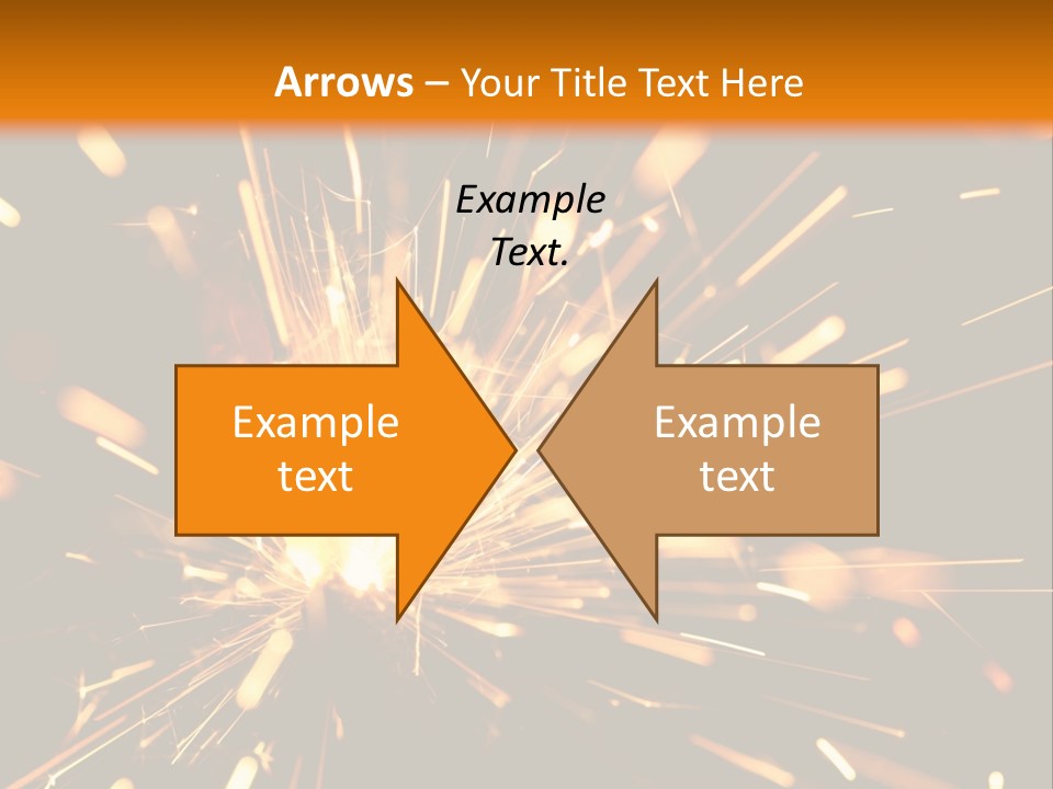 Yellow Sparkler PowerPoint Template