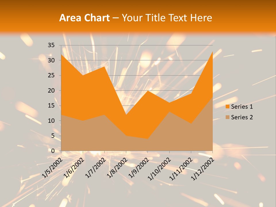 Yellow Sparkler PowerPoint Template