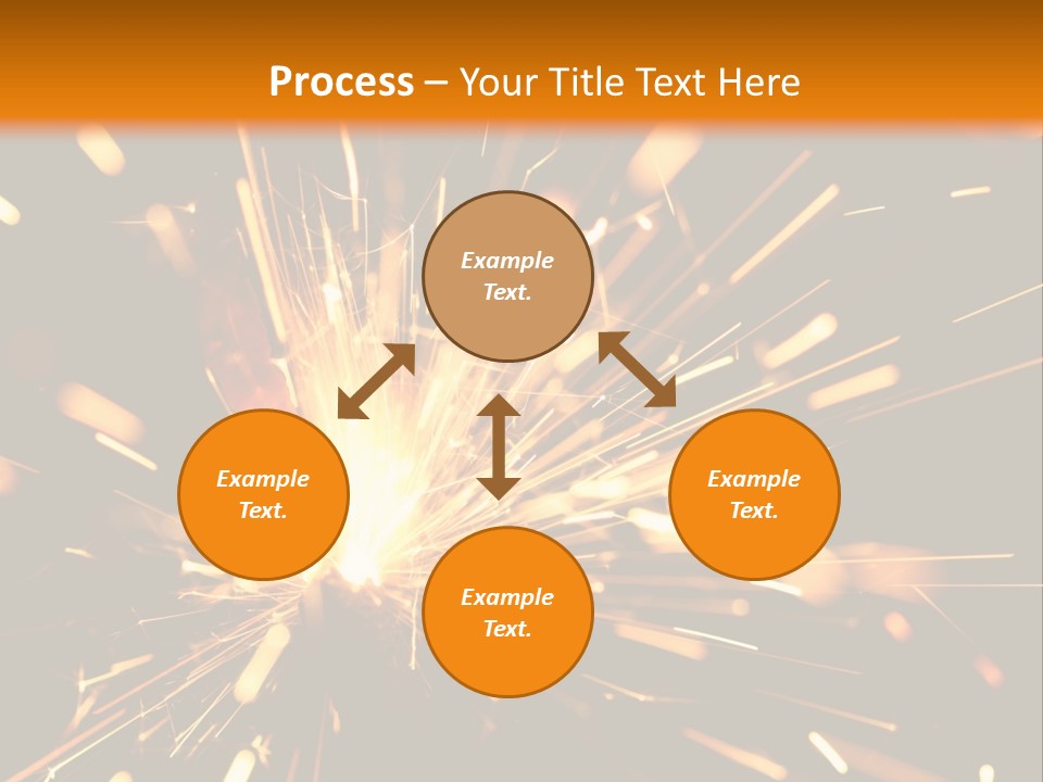 Yellow Sparkler PowerPoint Template