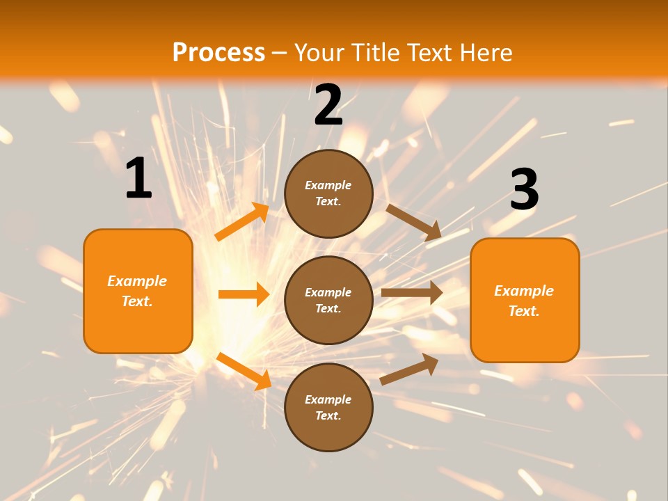 Yellow Sparkler PowerPoint Template