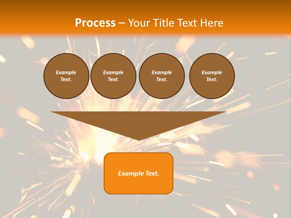 Yellow Sparkler PowerPoint Template