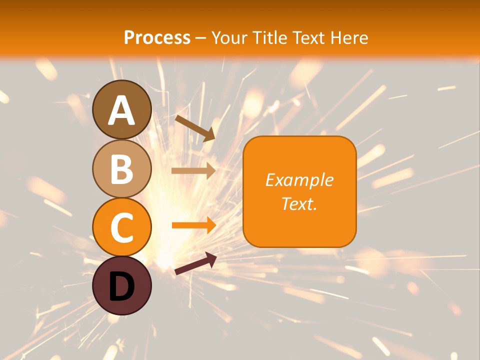 Yellow Sparkler PowerPoint Template