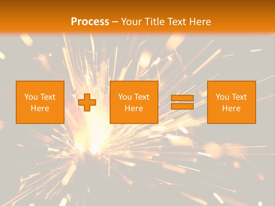 Yellow Sparkler PowerPoint Template