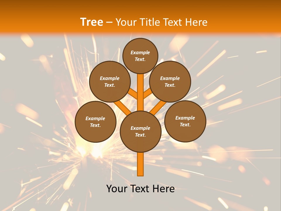 Yellow Sparkler PowerPoint Template