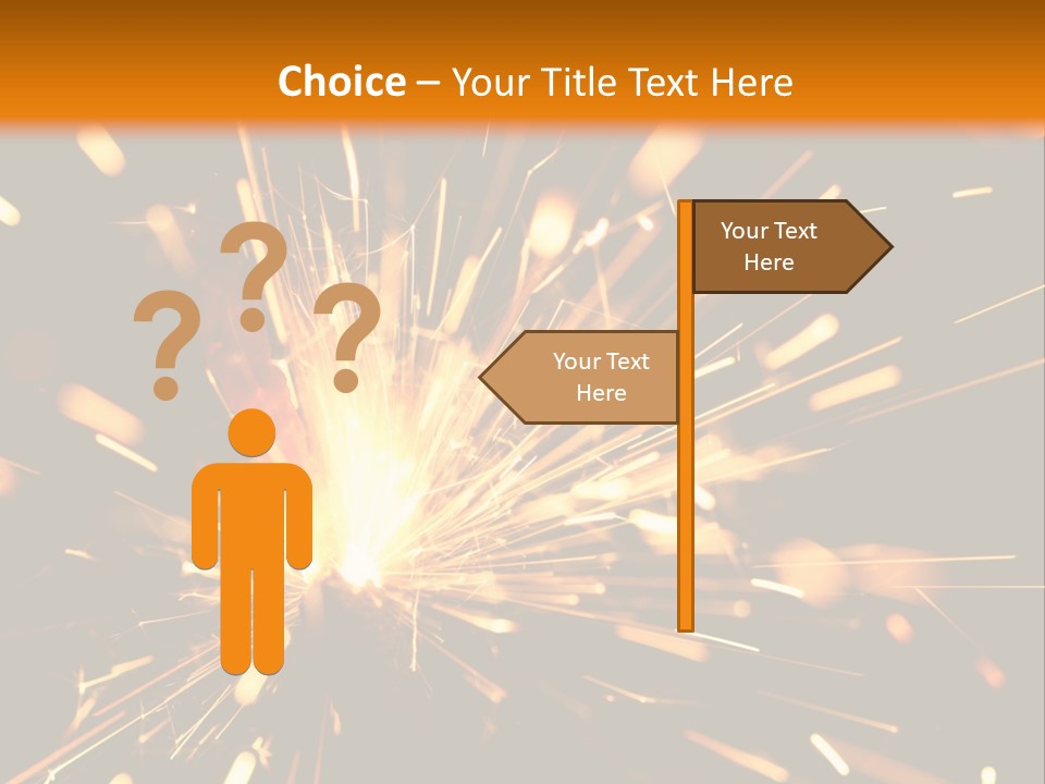 Yellow Sparkler PowerPoint Template