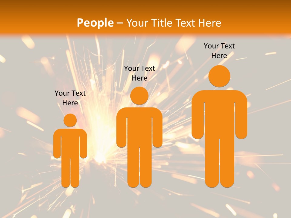 Yellow Sparkler PowerPoint Template