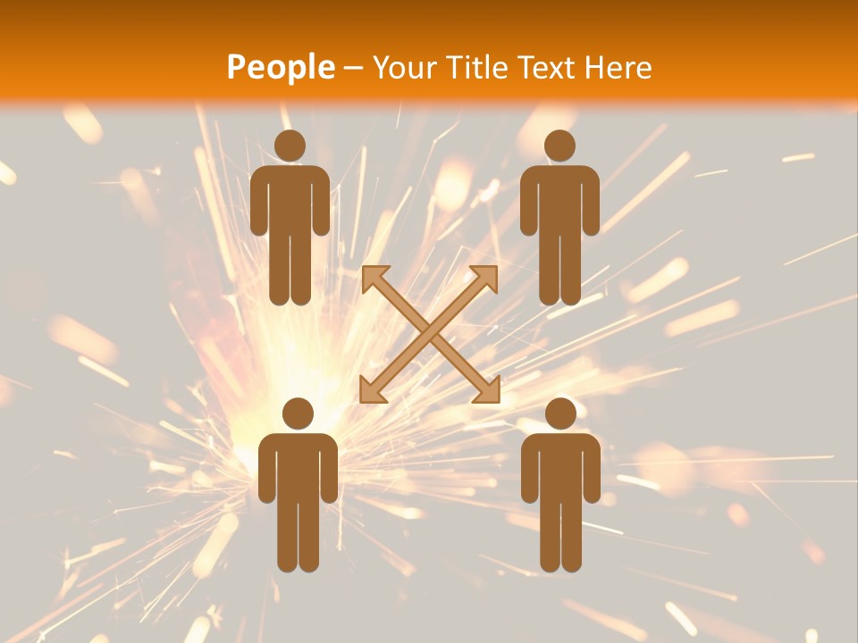 Yellow Sparkler PowerPoint Template