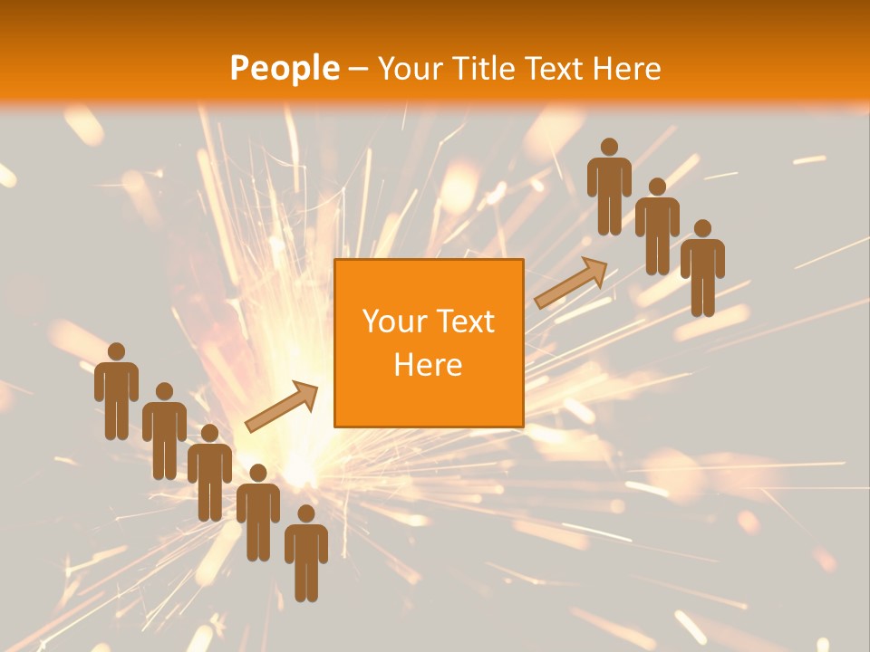 Yellow Sparkler PowerPoint Template