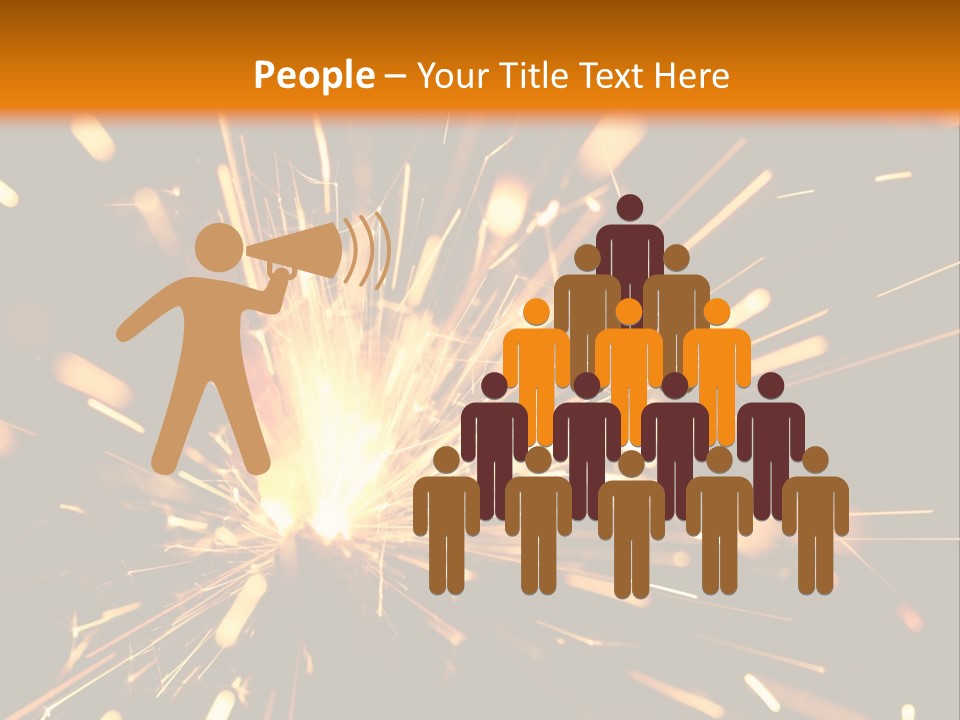 Yellow Sparkler PowerPoint Template