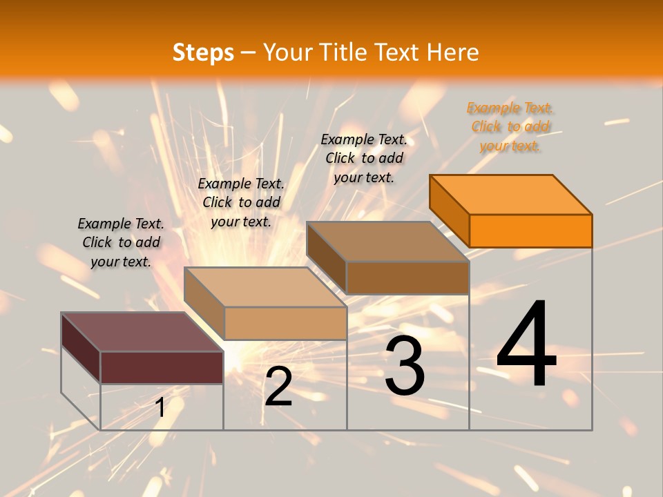 Yellow Sparkler PowerPoint Template