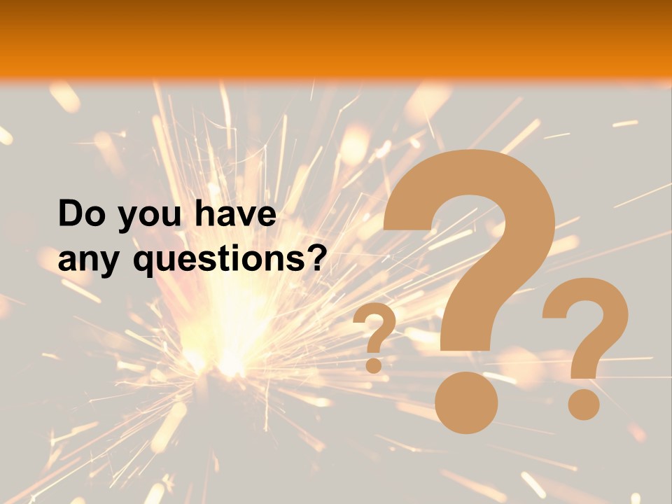 Yellow Sparkler PowerPoint Template