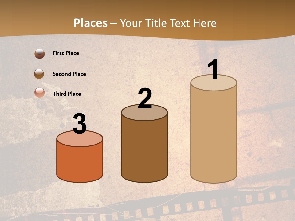 Great Film Strip For Textures And Backgrounds-With Space For Your Text And Image PowerPoint Template