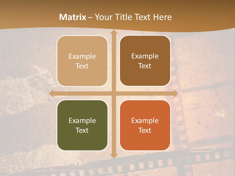 Great Film Strip For Textures And Backgrounds-With Space For Your Text And Image PowerPoint Template