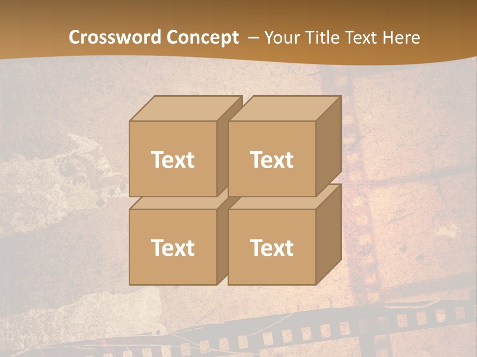 Great Film Strip For Textures And Backgrounds-With Space For Your Text And Image PowerPoint Template