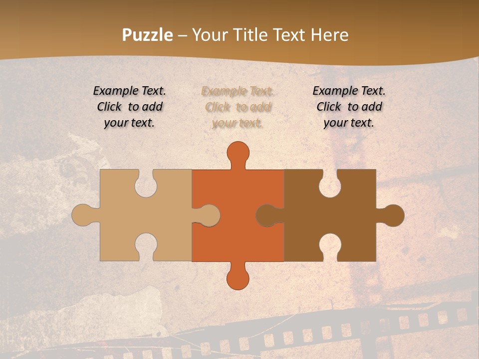 Great Film Strip For Textures And Backgrounds-With Space For Your Text And Image PowerPoint Template