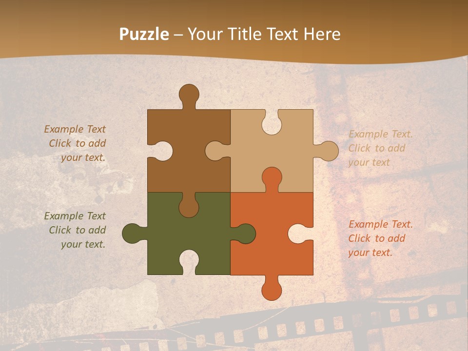 Great Film Strip For Textures And Backgrounds-With Space For Your Text And Image PowerPoint Template