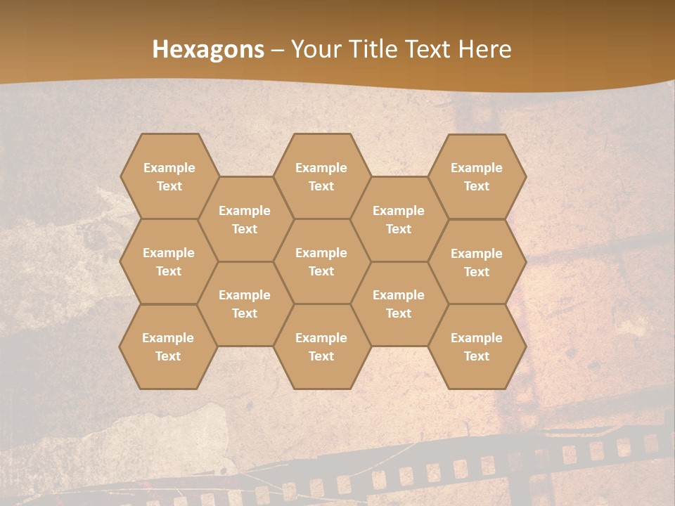 Great Film Strip For Textures And Backgrounds-With Space For Your Text And Image PowerPoint Template