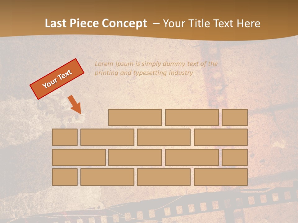 Great Film Strip For Textures And Backgrounds-With Space For Your Text And Image PowerPoint Template