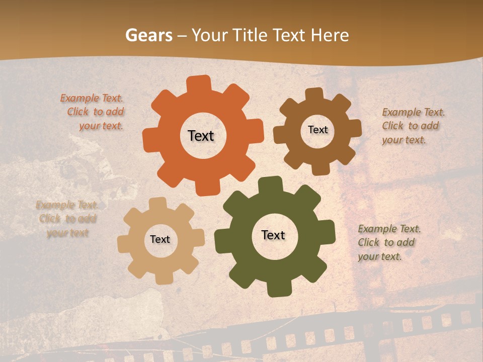 Great Film Strip For Textures And Backgrounds-With Space For Your Text And Image PowerPoint Template