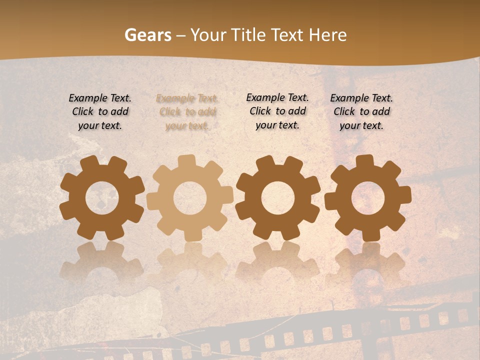 Great Film Strip For Textures And Backgrounds-With Space For Your Text And Image PowerPoint Template