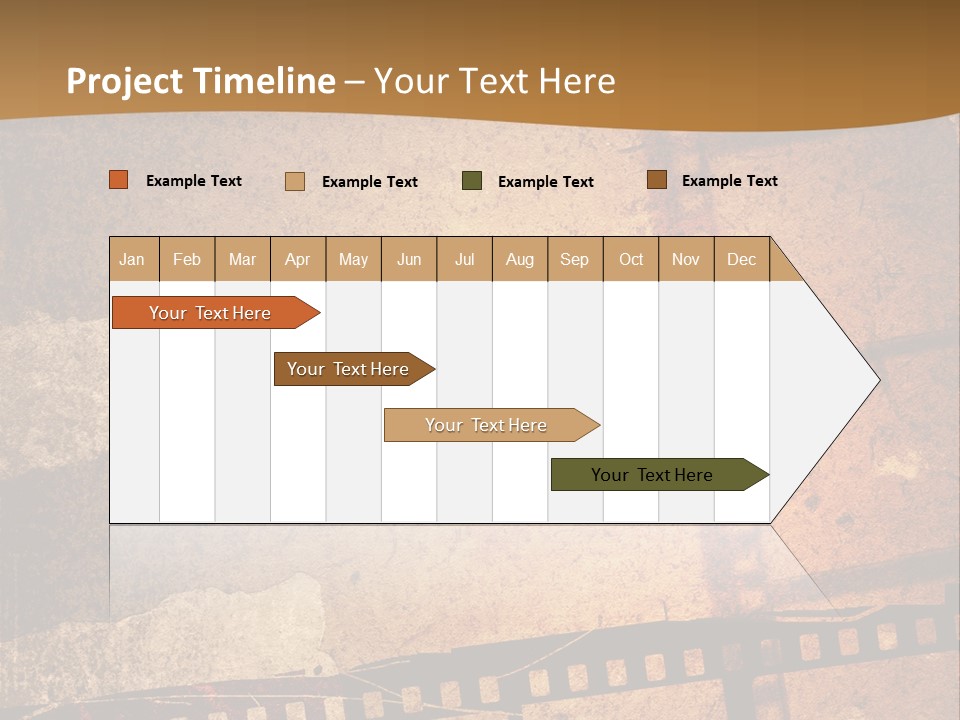 Great Film Strip For Textures And Backgrounds-With Space For Your Text And Image PowerPoint Template