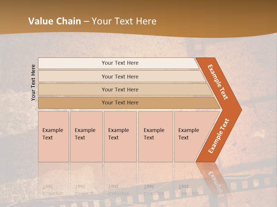 Great Film Strip For Textures And Backgrounds-With Space For Your Text And Image PowerPoint Template
