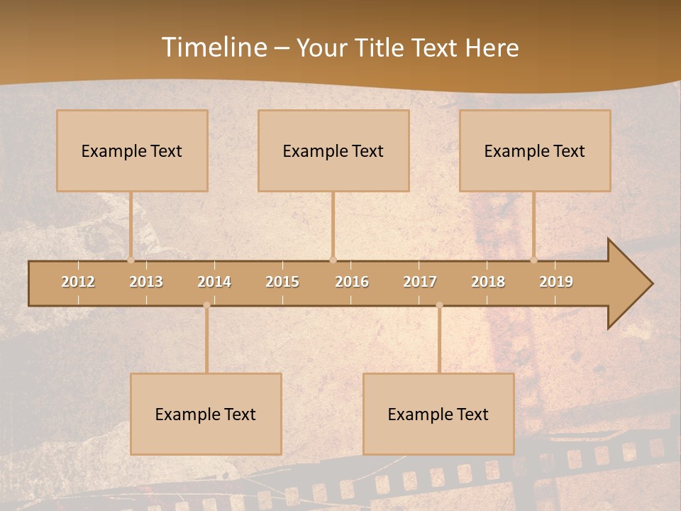 Great Film Strip For Textures And Backgrounds-With Space For Your Text And Image PowerPoint Template