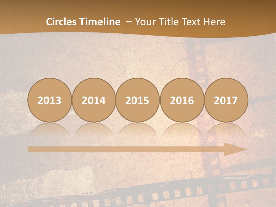 Great Film Strip For Textures And Backgrounds-With Space For Your Text And Image PowerPoint Template