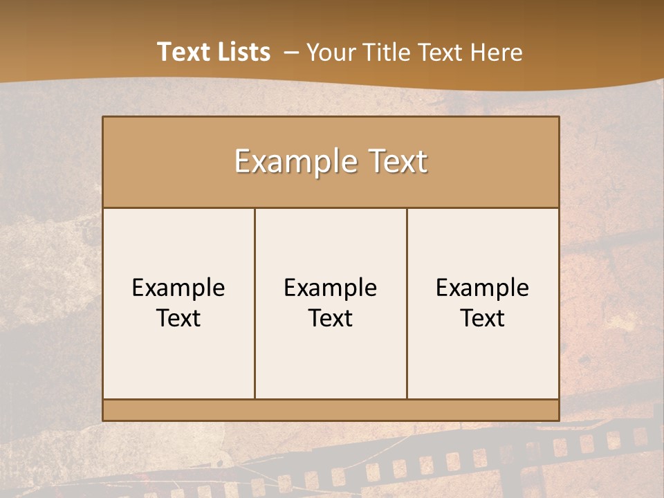 Great Film Strip For Textures And Backgrounds-With Space For Your Text And Image PowerPoint Template