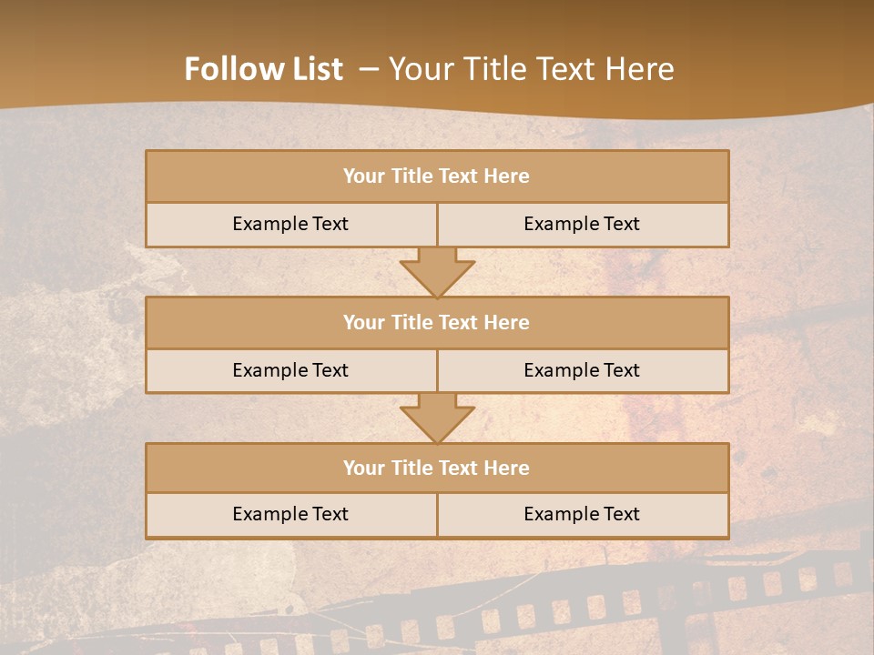 Great Film Strip For Textures And Backgrounds-With Space For Your Text And Image PowerPoint Template