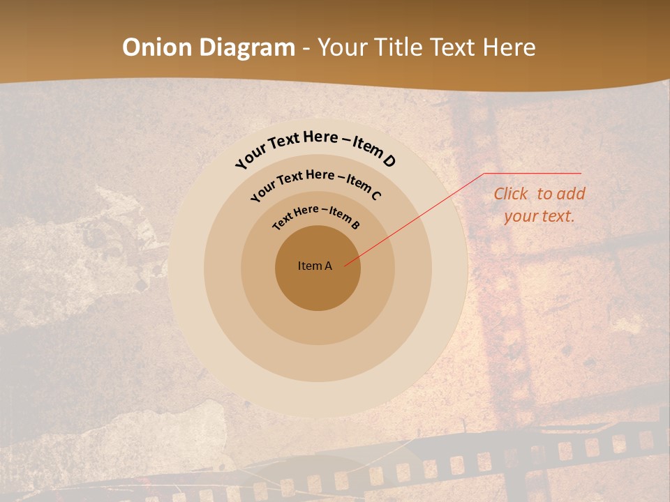 Great Film Strip For Textures And Backgrounds-With Space For Your Text And Image PowerPoint Template