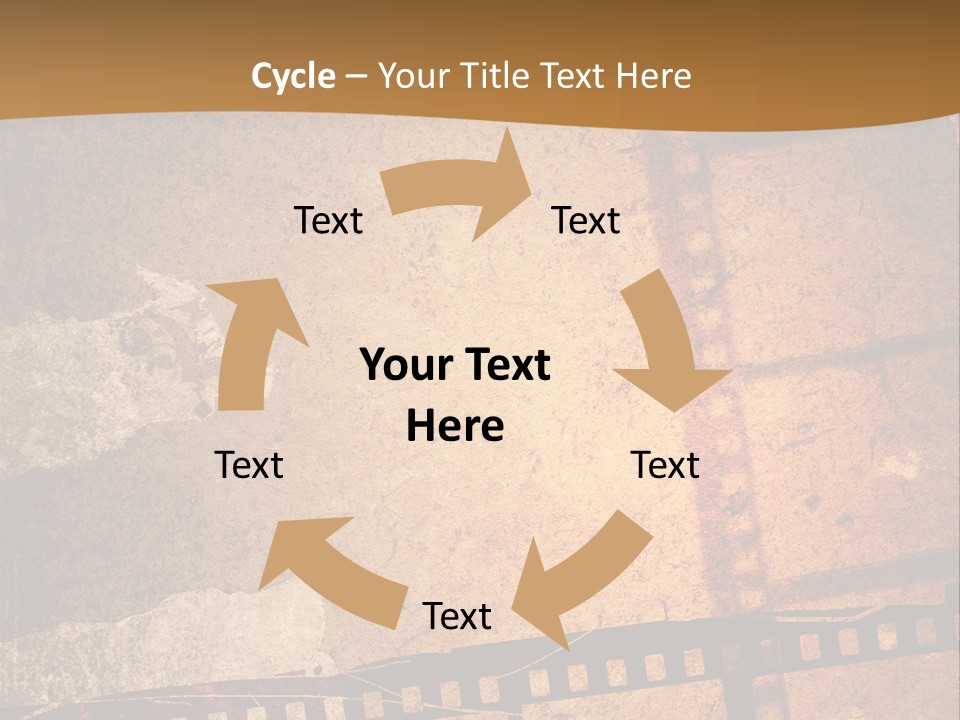 Great Film Strip For Textures And Backgrounds-With Space For Your Text And Image PowerPoint Template