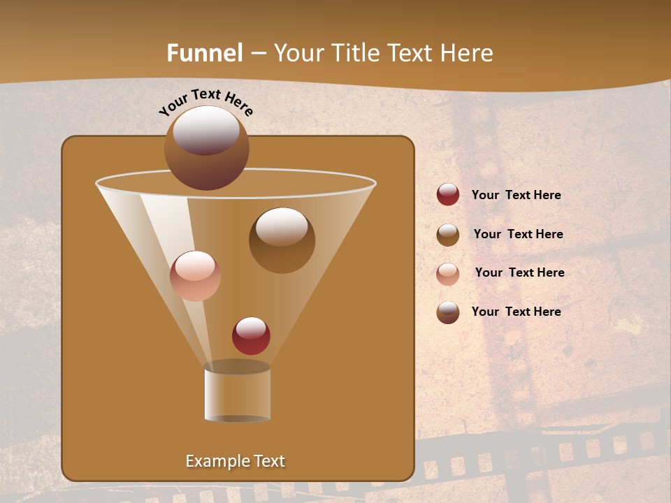 Great Film Strip For Textures And Backgrounds-With Space For Your Text And Image PowerPoint Template