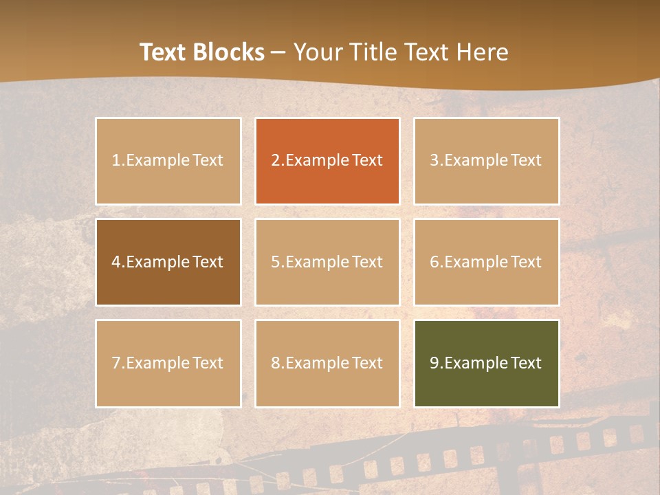 Great Film Strip For Textures And Backgrounds-With Space For Your Text And Image PowerPoint Template