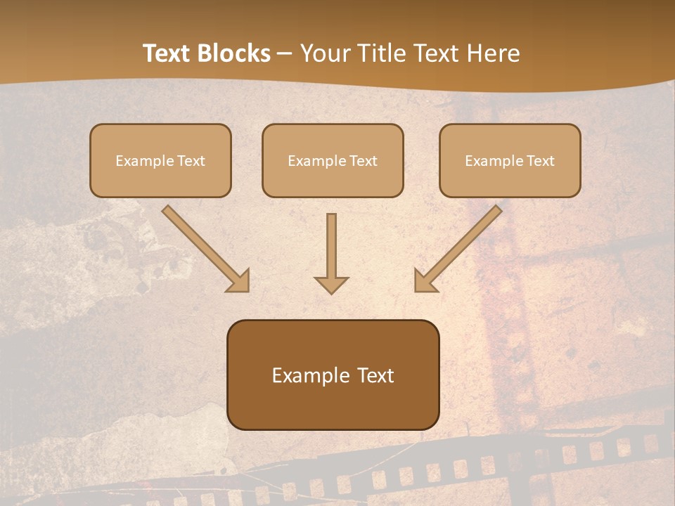 Great Film Strip For Textures And Backgrounds-With Space For Your Text And Image PowerPoint Template