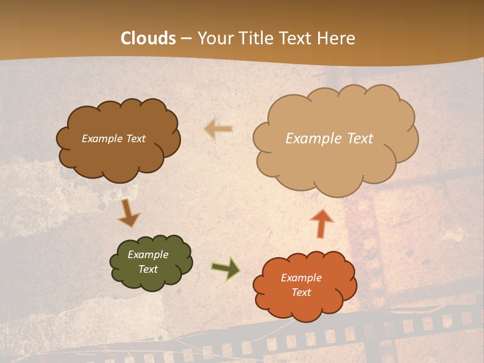 Great Film Strip For Textures And Backgrounds-With Space For Your Text And Image PowerPoint Template