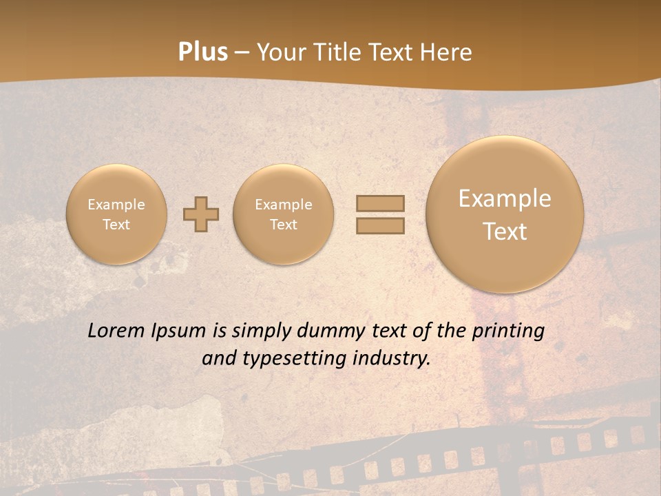 Great Film Strip For Textures And Backgrounds-With Space For Your Text And Image PowerPoint Template