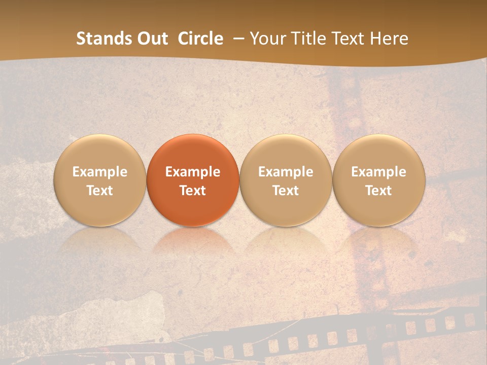 Great Film Strip For Textures And Backgrounds-With Space For Your Text And Image PowerPoint Template