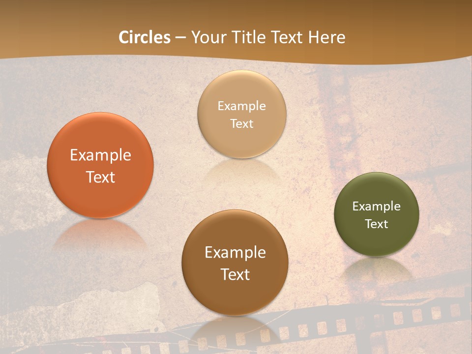Great Film Strip For Textures And Backgrounds-With Space For Your Text And Image PowerPoint Template