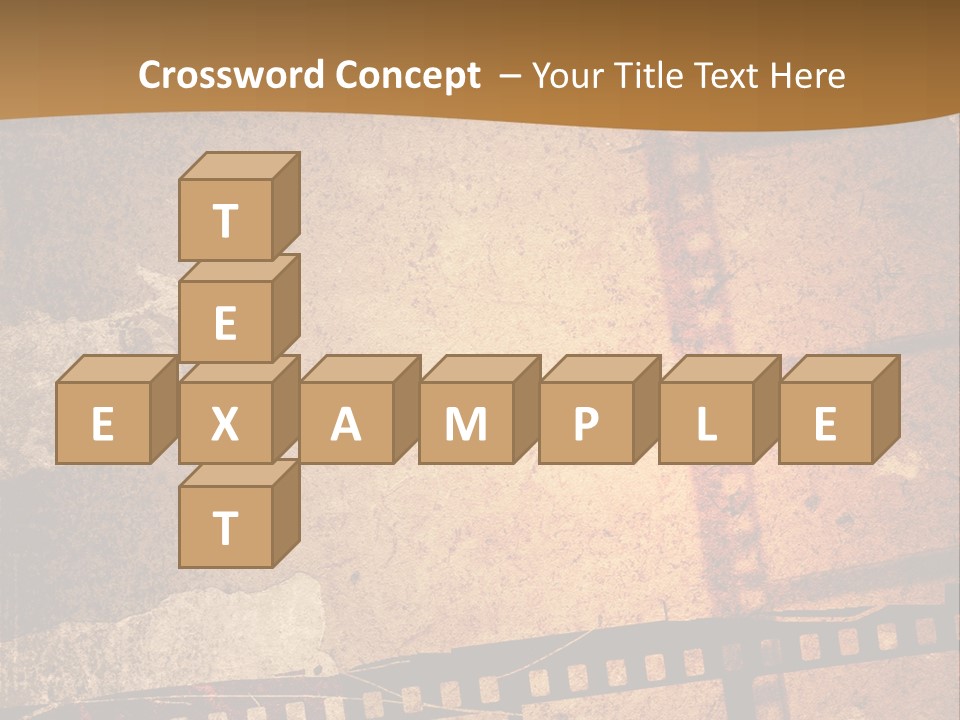 Great Film Strip For Textures And Backgrounds-With Space For Your Text And Image PowerPoint Template
