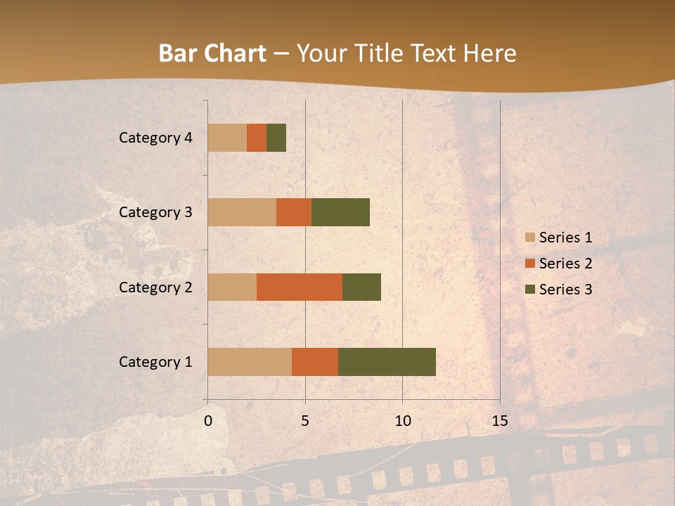 Great Film Strip For Textures And Backgrounds-With Space For Your Text And Image PowerPoint Template