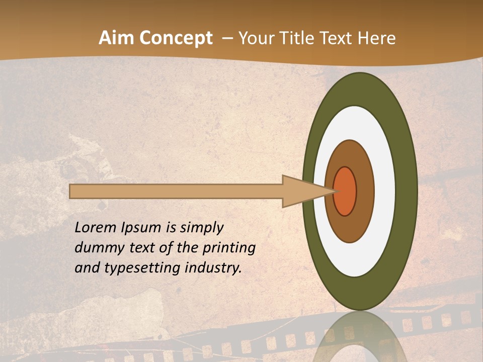 Great Film Strip For Textures And Backgrounds-With Space For Your Text And Image PowerPoint Template