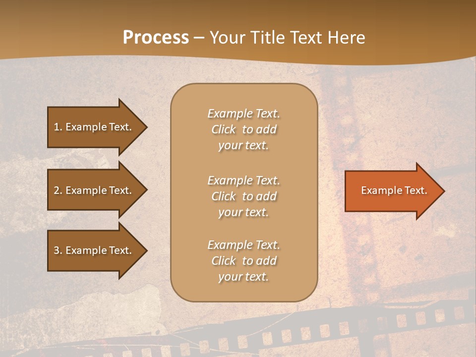 Great Film Strip For Textures And Backgrounds-With Space For Your Text And Image PowerPoint Template