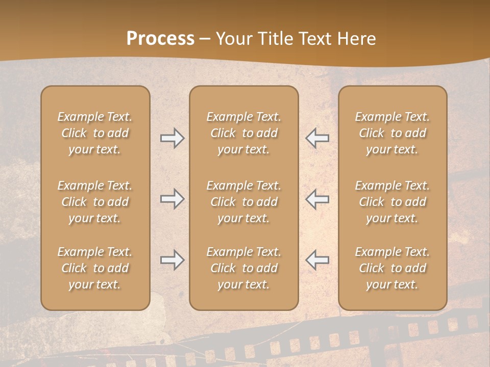 Great Film Strip For Textures And Backgrounds-With Space For Your Text And Image PowerPoint Template