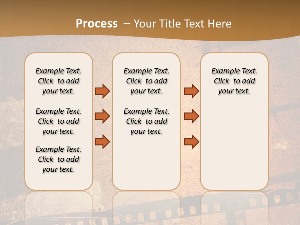 Great Film Strip For Textures And Backgrounds-With Space For Your Text And Image PowerPoint Template