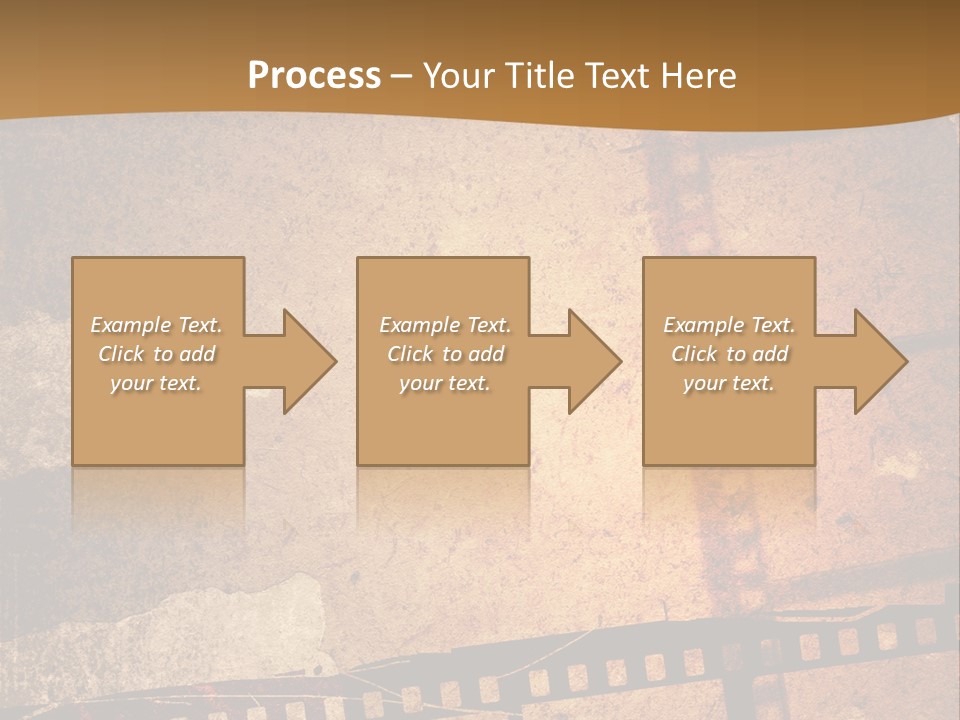 Great Film Strip For Textures And Backgrounds-With Space For Your Text And Image PowerPoint Template
