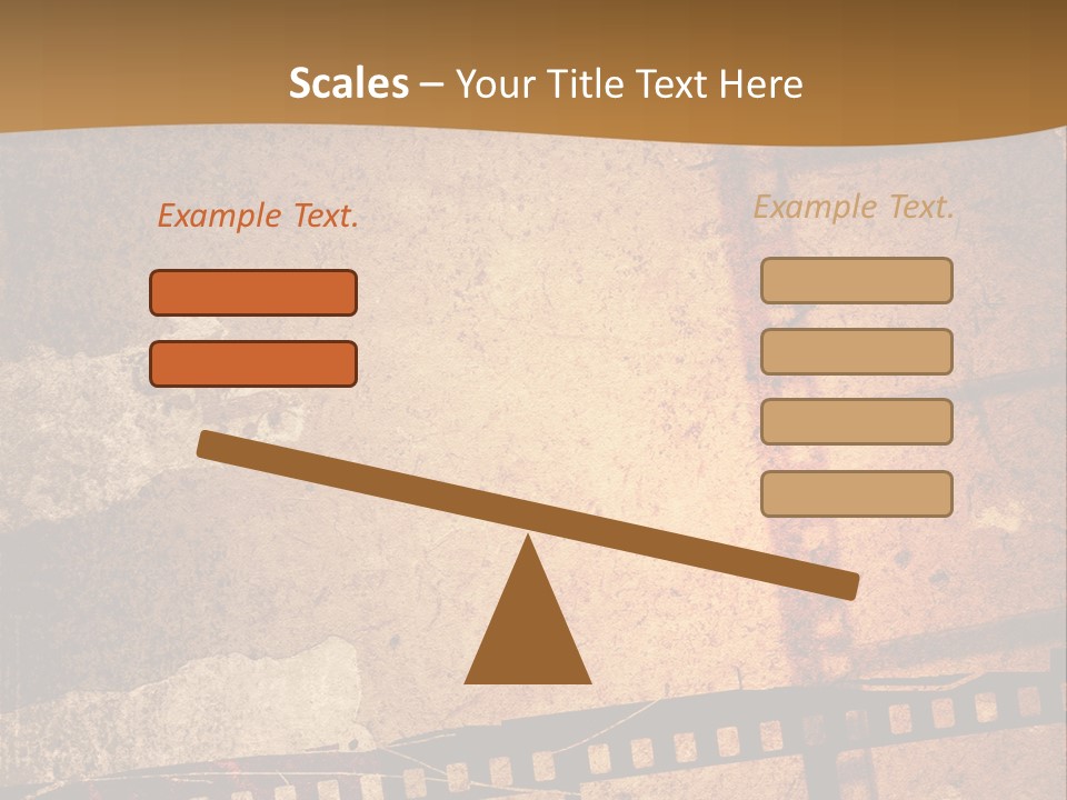 Great Film Strip For Textures And Backgrounds-With Space For Your Text And Image PowerPoint Template