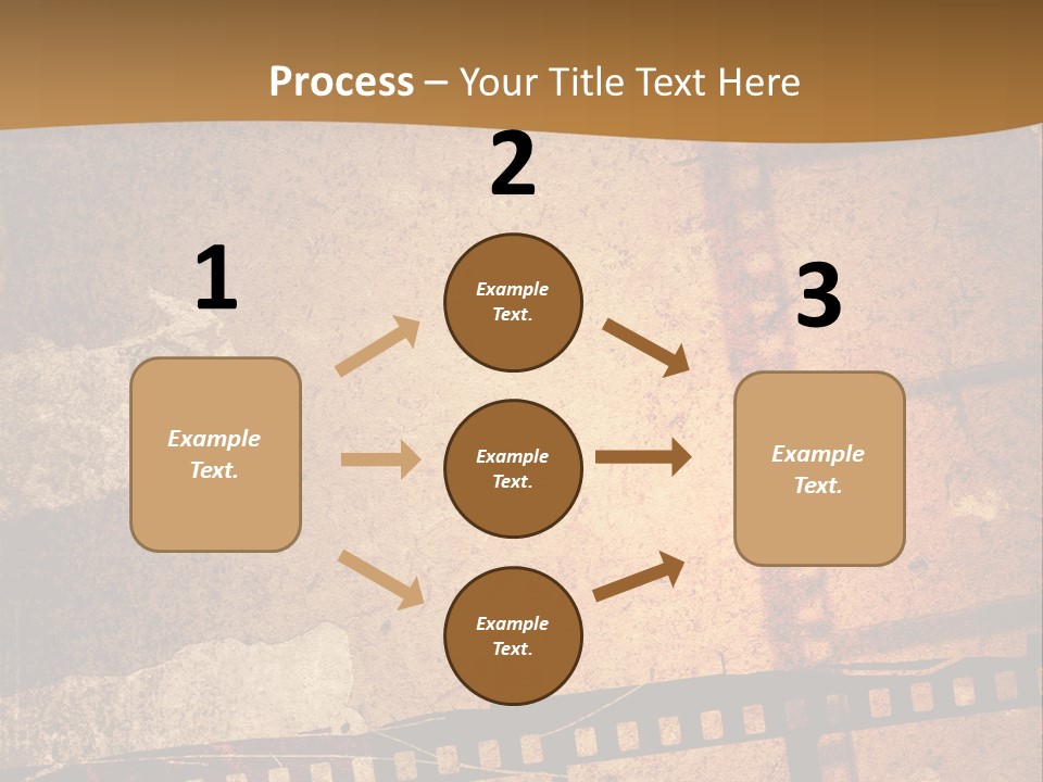 Great Film Strip For Textures And Backgrounds-With Space For Your Text And Image PowerPoint Template